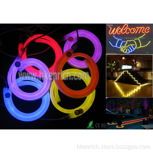 LED Flexible Neon Light with Color Changing for Outdoor Using